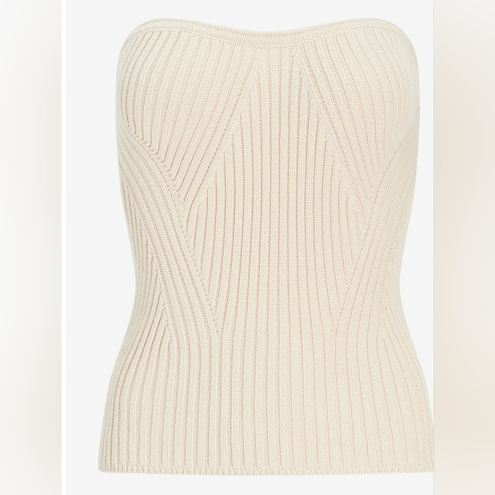 Express Strapless Ribbed Tube Top - Picture 11 of 11